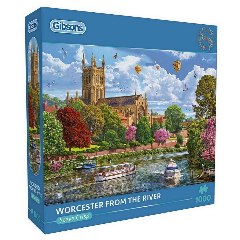 Gibsons - Worcester from the River - 1000 Piece Jigsaw Puzzle