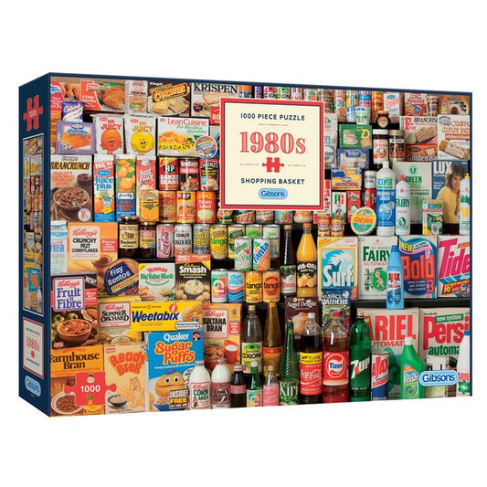 Gibsons - 1980'S Shopping Basket - 1000 Piece Jigsaw Puzzle