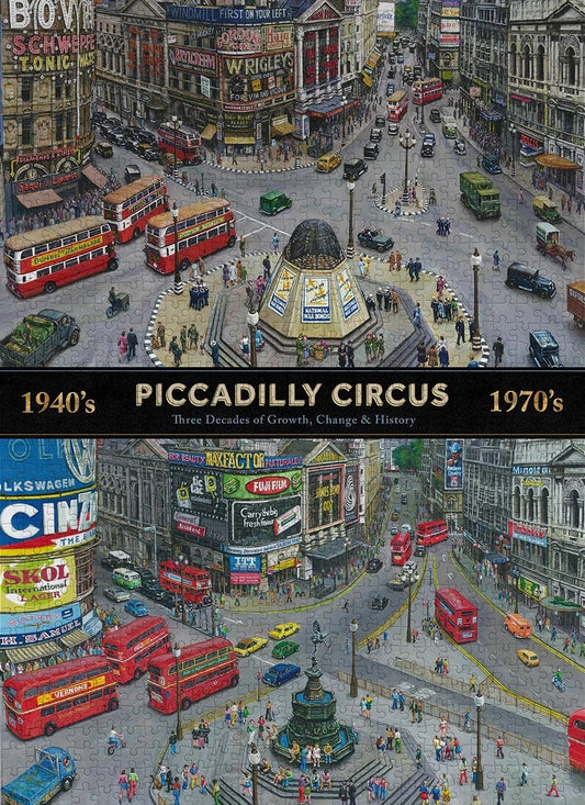 Gibsons - Piccadilly Through the Decades - 1000 Piece Jigsaw Puzzle