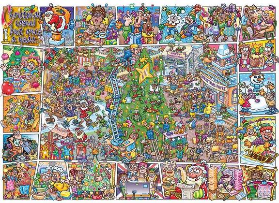 Gibsons - Jokesaws - Crackers for Christmas - 1000 Piece Jigsaw Puzzle