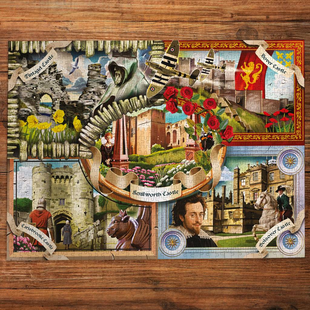 Gibsons - English Heritage Historic Castles - 1000 Piece Jigsaw Puzzle