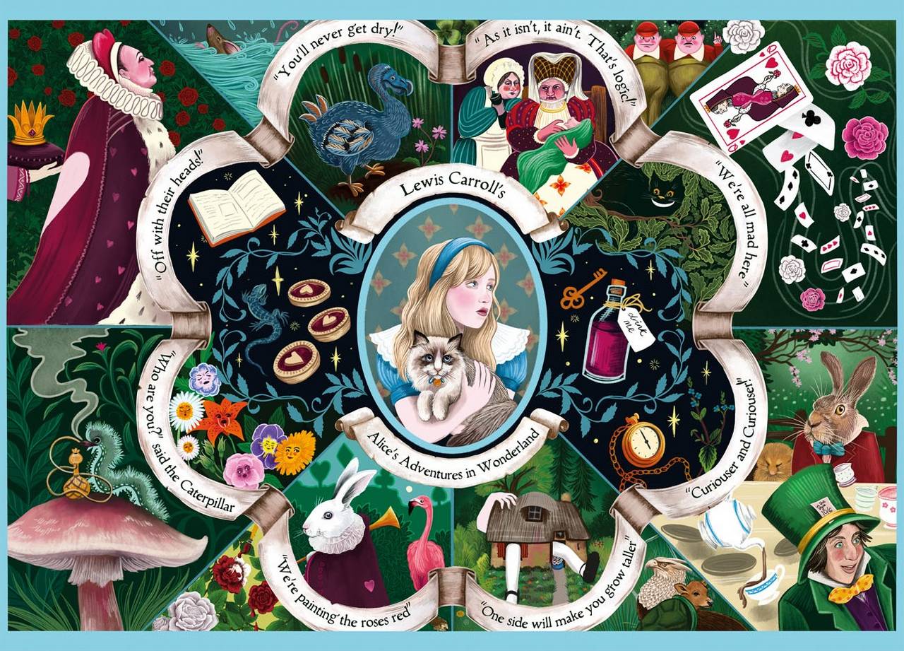 Gibsons - Alices Adventures in Wonderland - 1000 Piece Jigsaw Puzzle