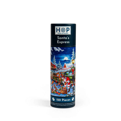 House of Puzzles - Santas Express - 150 Piece Mini Jigsaw Puzzle in a Tube