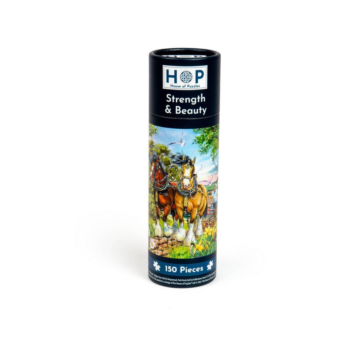 House of Puzzles - Strength & Beauty - 150 Piece Mini Jigsaw Puzzle in a Tube
