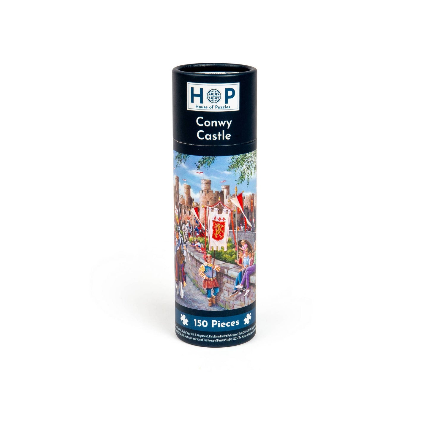 House of Puzzles - Conwy Castle - 150 Piece Mini Jigsaw Puzzle in a Tube