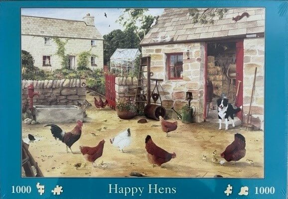 House of Puzzles - Happy Hens - 1000 Piece Jigsaw Puzzle
