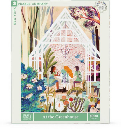 New York Puzzle Company - At the Greenhouse - 1000 Piece Jigsaw Puzzle