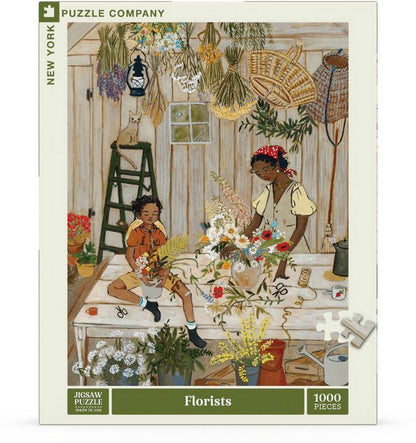 New York Puzzle Company - Florists - 1000 Piece Jigsaw Puzzle