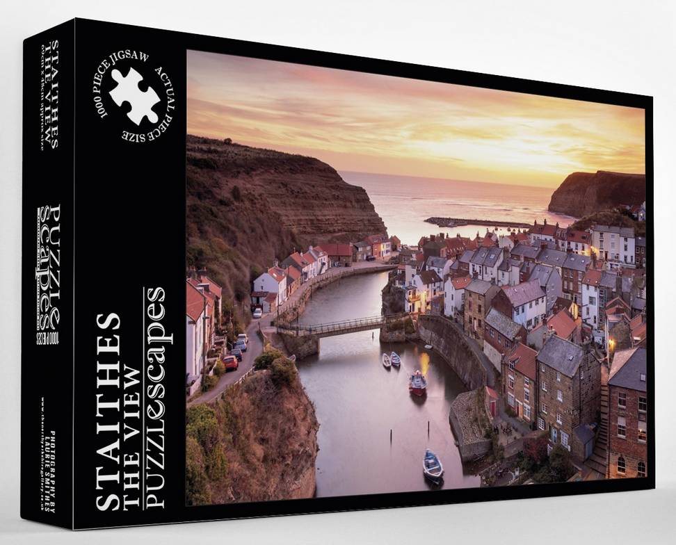 Puzzlescapes - Staithes The View - 1000 Piece Jigsaw Puzzle