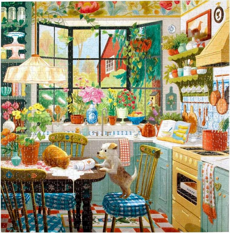 Eeboo - Springtime Kitchen - 1000 Piece Jigsaw Puzzle