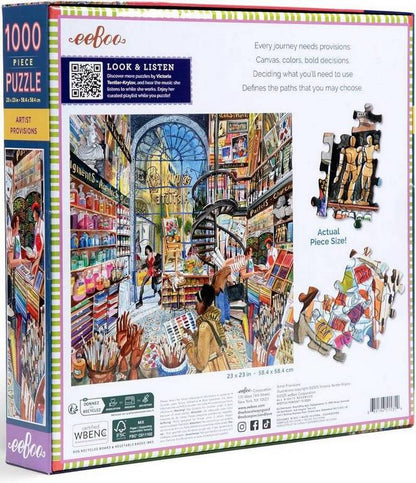 Eeboo - Artist Provisions - 1000 Piece Jigsaw Puzzle