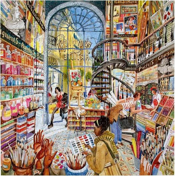 Eeboo - Artist Provisions - 1000 Piece Jigsaw Puzzle