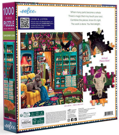 Eeboo - Sorcerers Den - 1000 Piece Jigsaw Puzzle