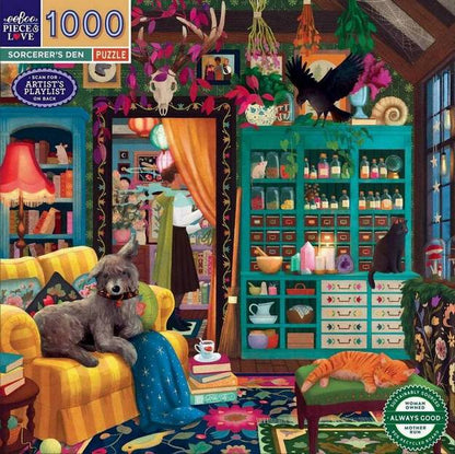 Eeboo - Sorcerers Den - 1000 Piece Jigsaw Puzzle