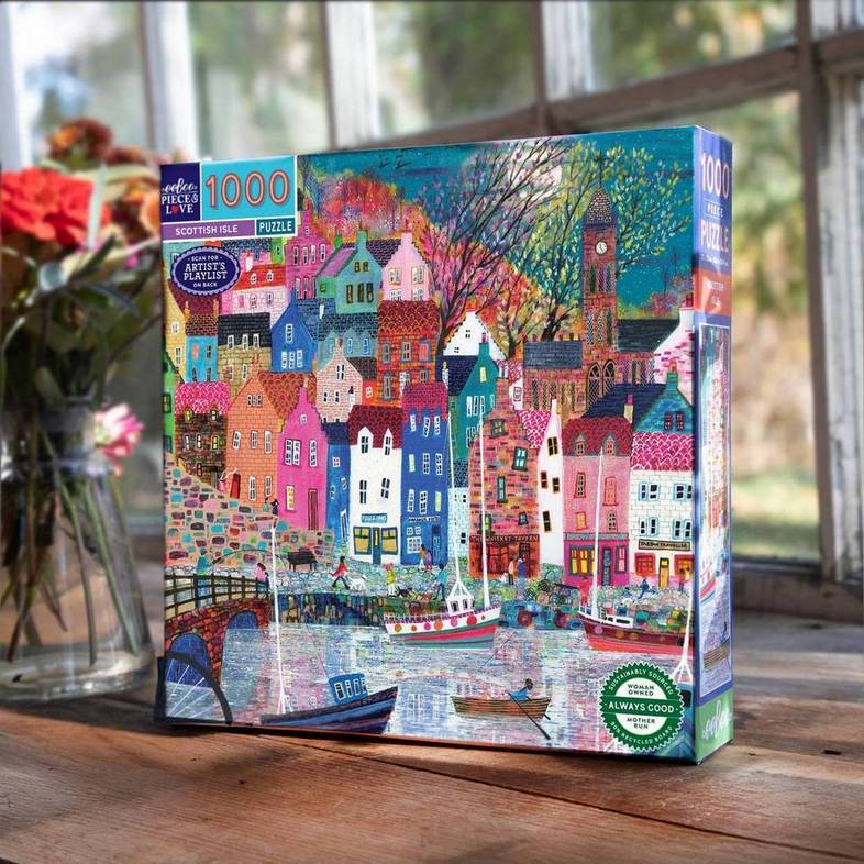 Eeboo - Scottish Isle - 1000 Piece Jigsaw Puzzle