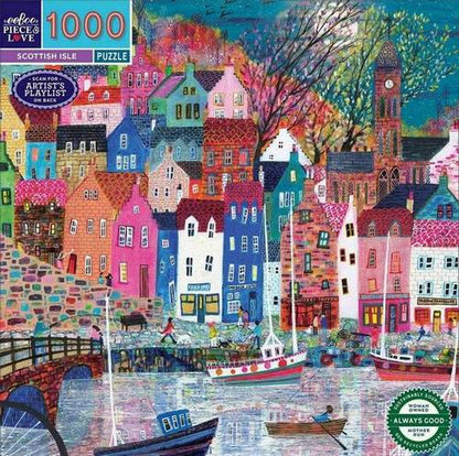 Eeboo - Scottish Isle - 1000 Piece Jigsaw Puzzle