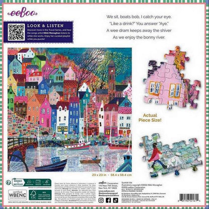 Eeboo - Scottish Isle - 1000 Piece Jigsaw Puzzle