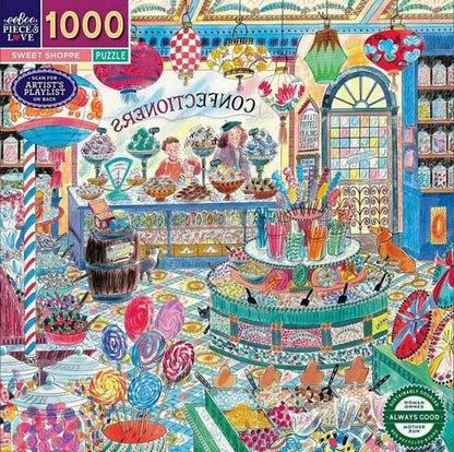 Eeboo - Sweet Shoppe - 1000 Piece Jigsaw Puzzle