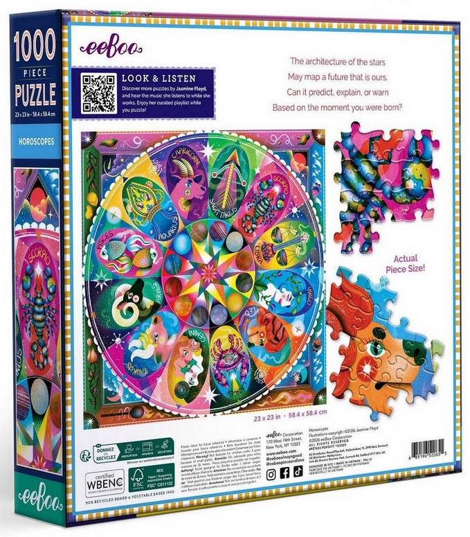 Eeboo - Horoscopes - 1000 Piece Jigsaw Puzzle