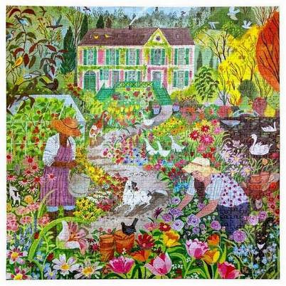 Eeboo - French Flower Garden - 1000 Piece Jigsaw Puzzle