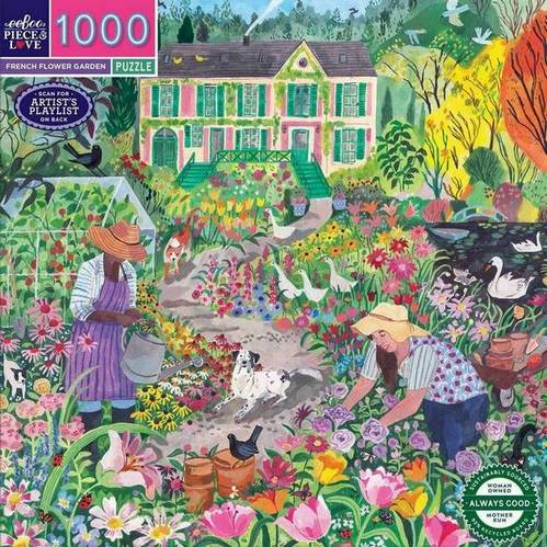 Eeboo - French Flower Garden - 1000 Piece Jigsaw Puzzle