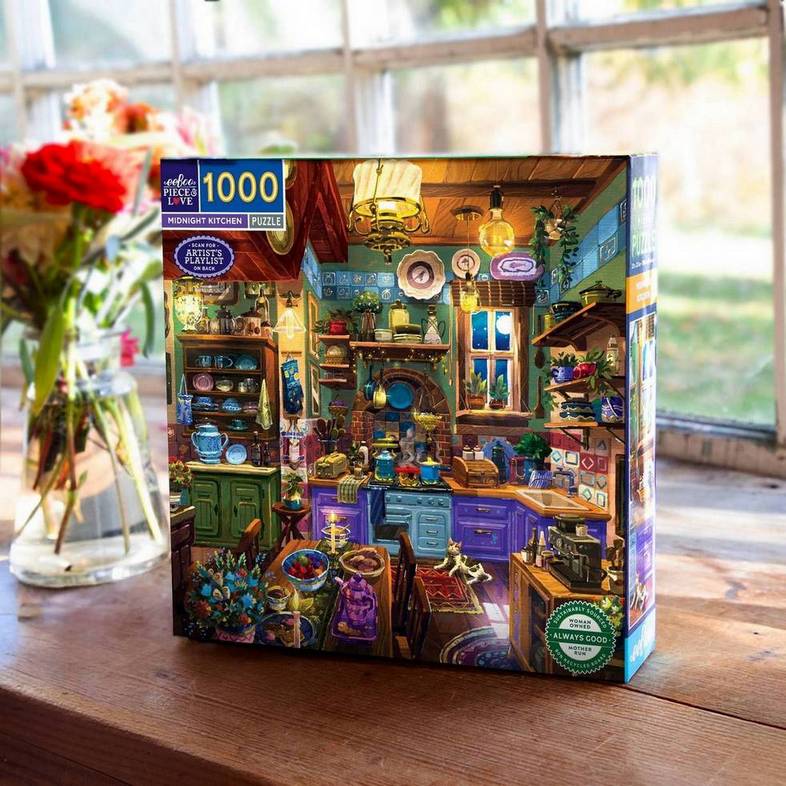Eeboo - Butterfly Still Life - 1000 Piece Jigsaw Puzzle