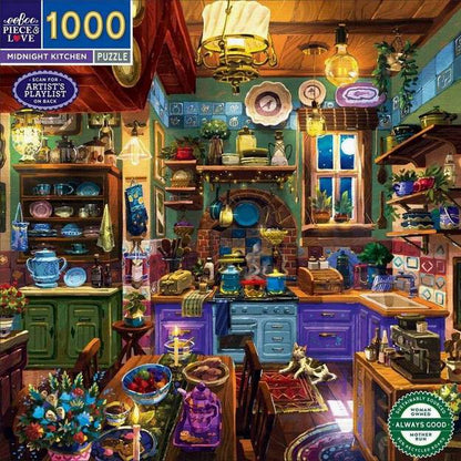 Eeboo - Butterfly Still Life - 1000 Piece Jigsaw Puzzle