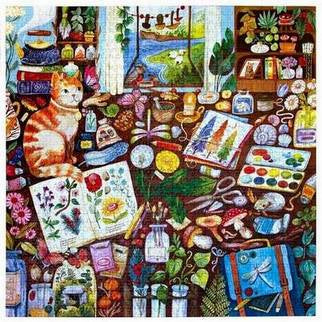 Eeboo - Naturalists Cat - 1000 Piece Jigsaw Puzzle