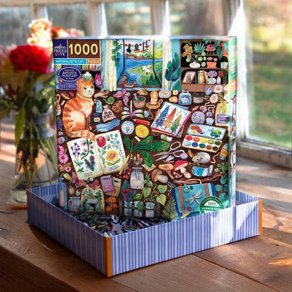 Eeboo - Naturalists Cat - 1000 Piece Jigsaw Puzzle