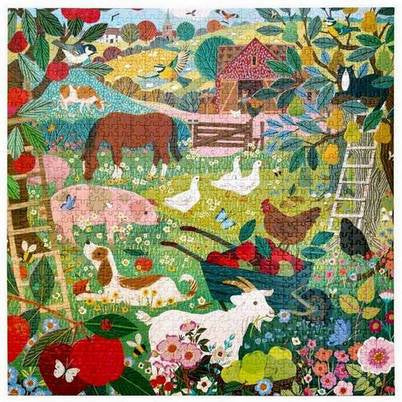 Eeboo - English Pastures - 1000 Piece Jigsaw Puzzle