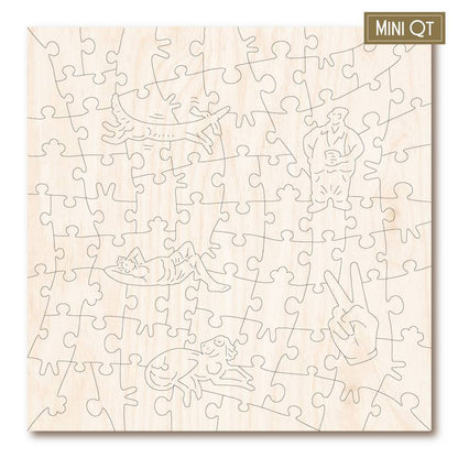 Victory Puzzles - Sunny Suburban Sunday - 81 Piece Wooden Jigsaw Puzzle