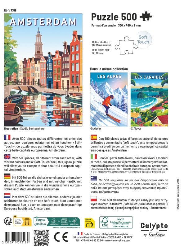 Calypto - Amsterdam - 500 Piece Jigsaw Puzzle