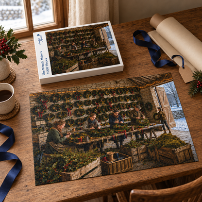 Heritage Jigsaws - The Wreath Makers - 1000 Piece Jigsaw Puzzle