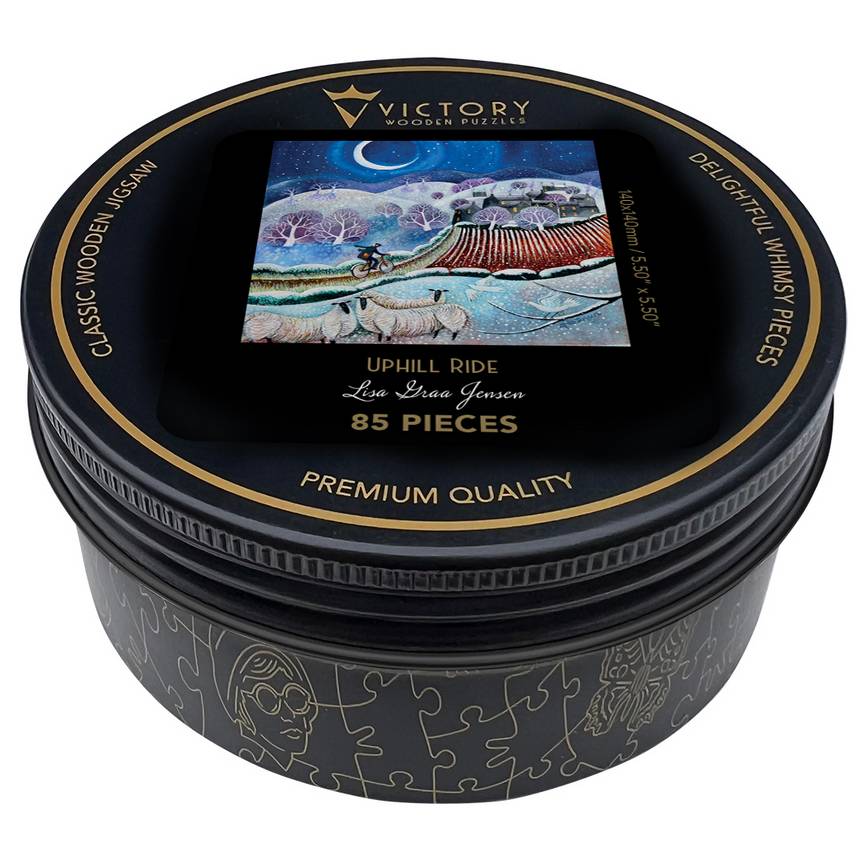 Victory Puzzles - Uphill Ride - 85 Piece Wooden Jigsaw Puzzle