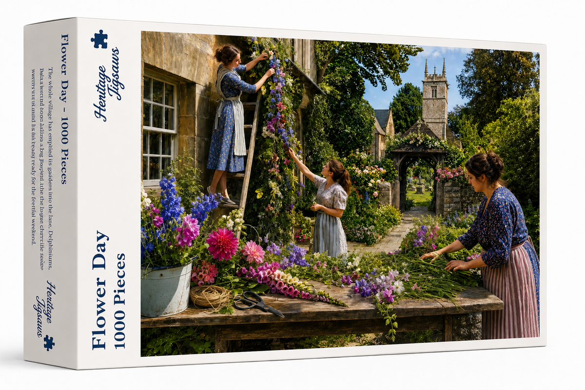 Heritage Jigsaws - Flower Day - 1000 Piece Jigsaw Puzzle