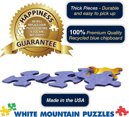 White Mountain - USA Word Map - 500 Piece Jigsaw Puzzle