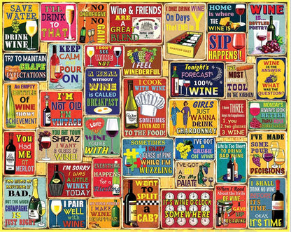 White Mountain - I Love Wine - 1000 Piece Jigsaw Puzzle