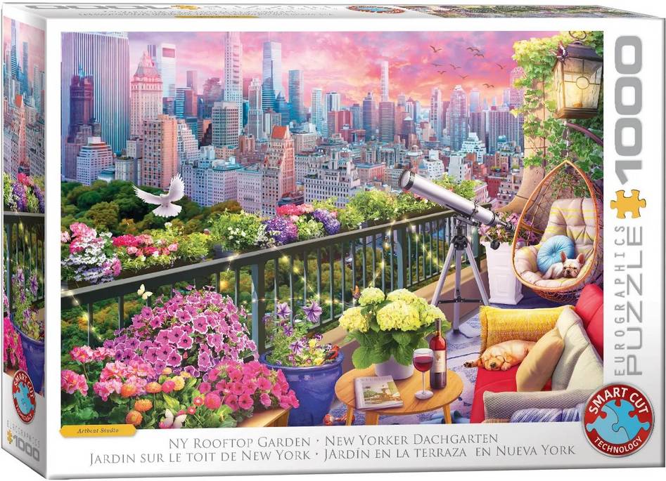 Eurographics - NY Rooftop Garden - 1000 Piece Jigsaw Puzzle