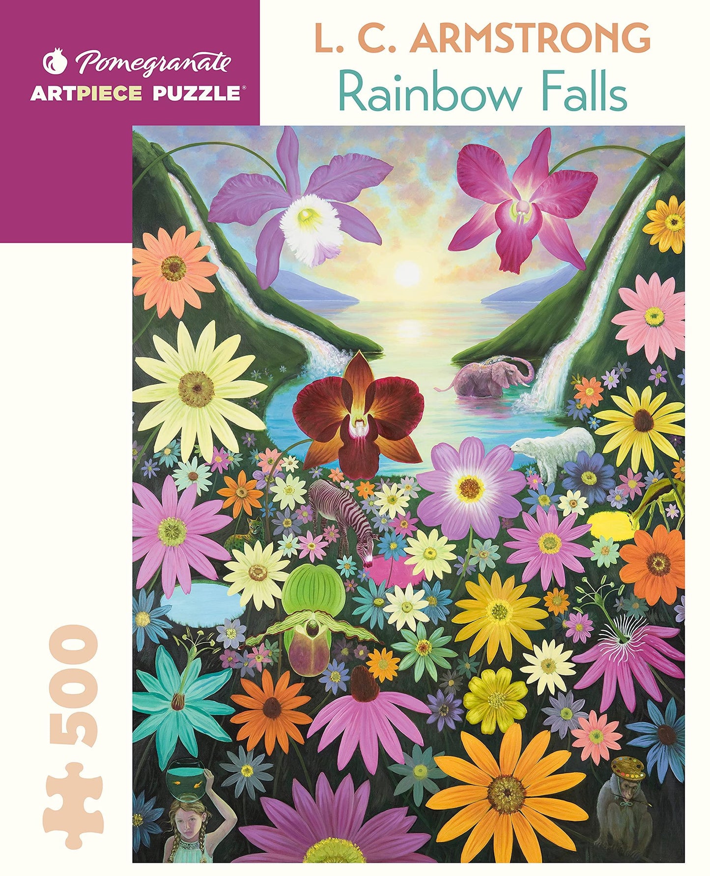 Pomegranate - L. C. Armstrong - Rainbow Falls - 500 pieces