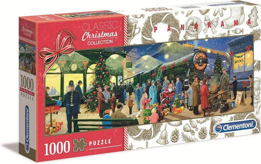 Clementoni - Christmas Centre Express Locomotive - 1000 Piece Jigsaw Puzzle
