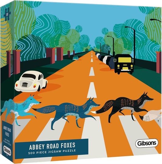 Gibsons - Abbey Road Foxes - 500 Piece Jigsaw Puzzle