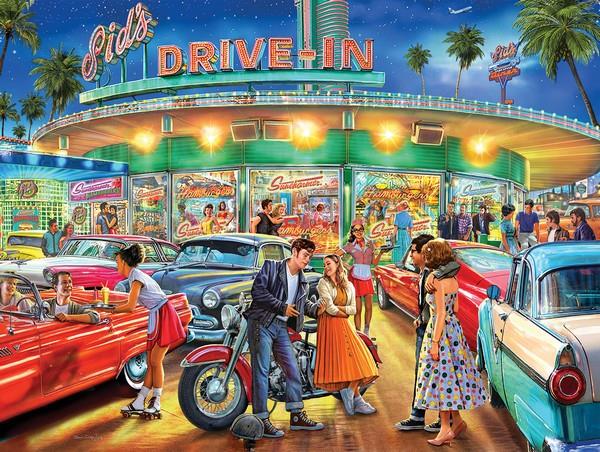 White Mountain - American Drive-In - 1000 Piece Jigsaw Puzzle