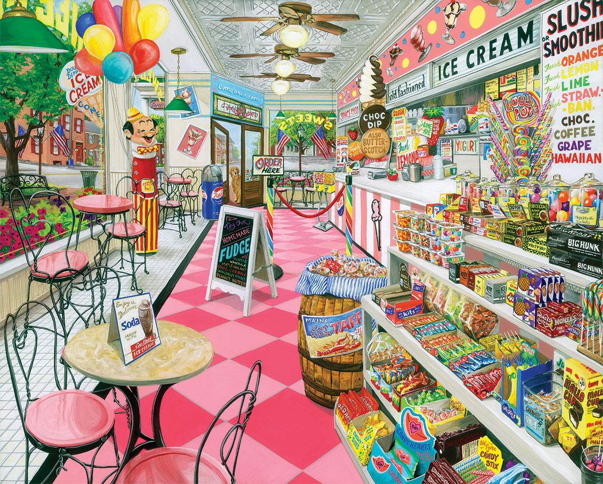 White Mountain - Ice Cream Parlor - 1000 Piece Jigsaw Puzzle