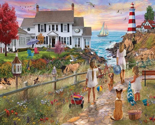 White Mountain - Beach Path - 1000 Piece Jigsaw Puzzle