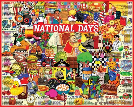 White Mountain - National Days - 1000 Piece Jigsaw Puzzle