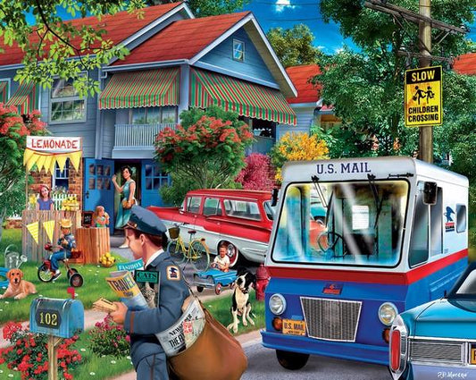White Mountain - It's the Mailman - 1000 Piece Jigsaw Puzzle