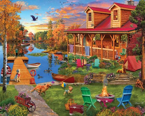 White Mountain - Adventures At The Lake - 1000 Piece Jigsaw Puzzle