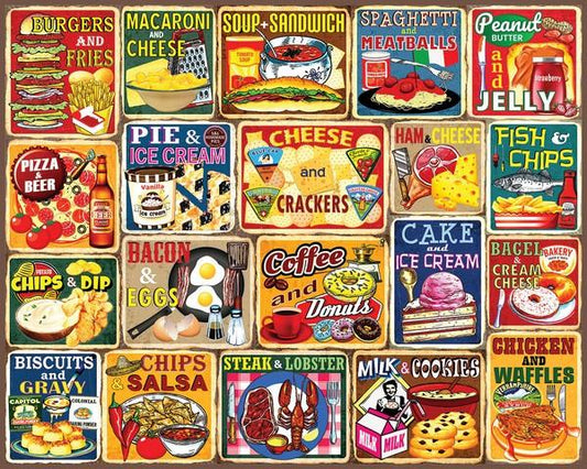 White Mountain - Classic Food Combos - 1000 Piece Jigsaw Puzzle