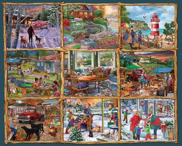 White Mountain - For All Seasons - 1000 Piece Jigsaw Puzzle