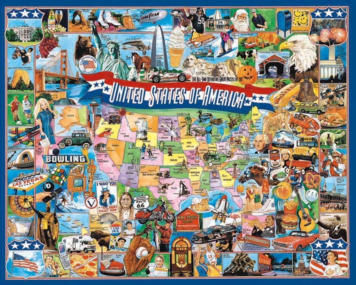 White Mountain - United States of America - 1000 Piece Jigsaw Puzzle